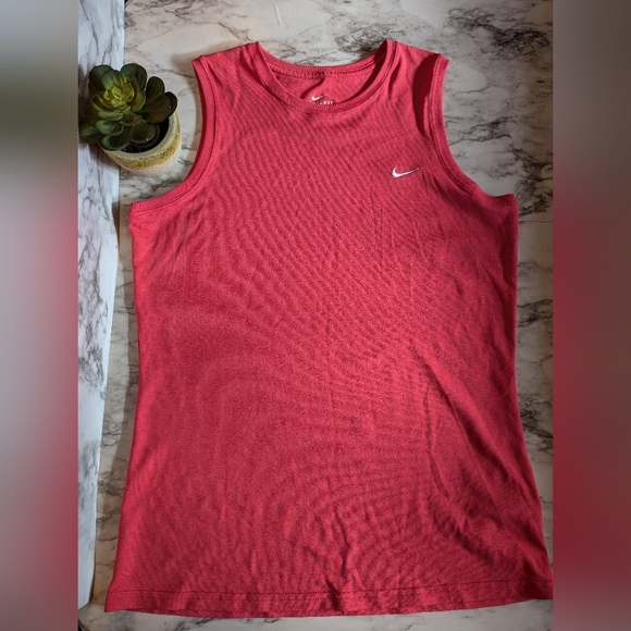 Women's Nike Dri Fit Tank Top size Large Pink - Picture 2 of 7